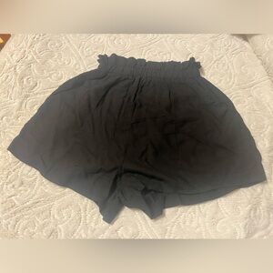 Erika Black Women's Rayon Flounce Shorts